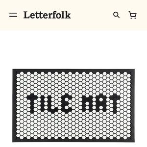 Letterfolk customizable hexagon tile mat standard size